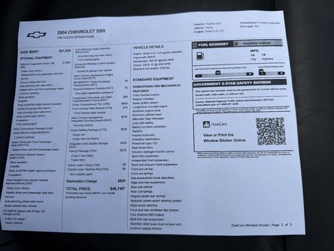 Used 2004 Chevrolet SSR w/ Preferred Equipment Group RWD image 23