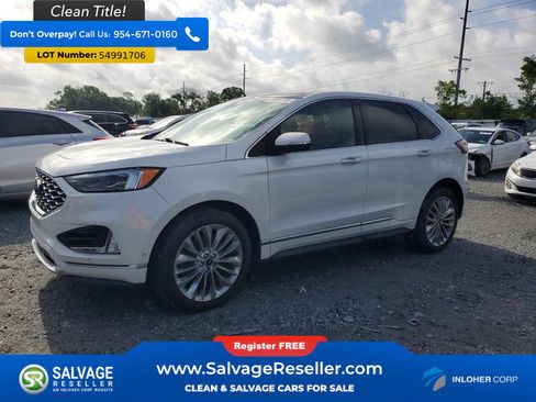 Used 2022 Ford Edge Titanium w/ Equipment Group 301A AWD/4WD image 1