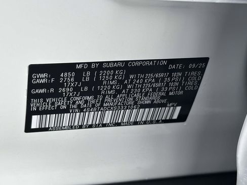 New 2025 Subaru Outback Premium image 25