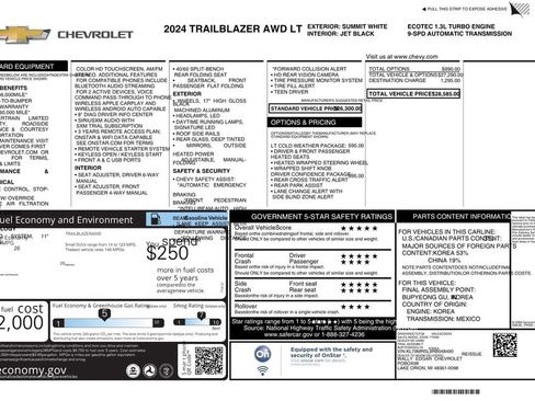 Used 2024 Chevrolet TrailBlazer LT w/ LT Cold Weather Package AWD/4WD image 10