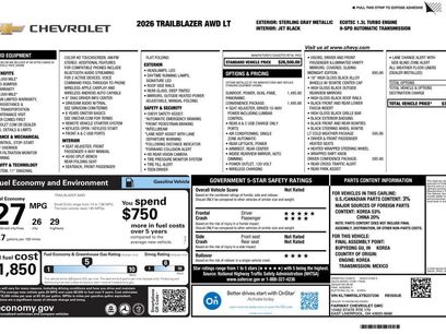 New 2026 Chevrolet TrailBlazer LT w/ Convenience Package