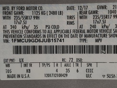 Used 2018 Ford Escape SE AWD/4WD image 33