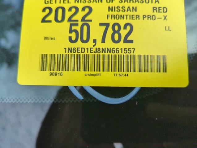 Certified 2022 Nissan Frontier Pro-X w/ Technology Package RWD image 6