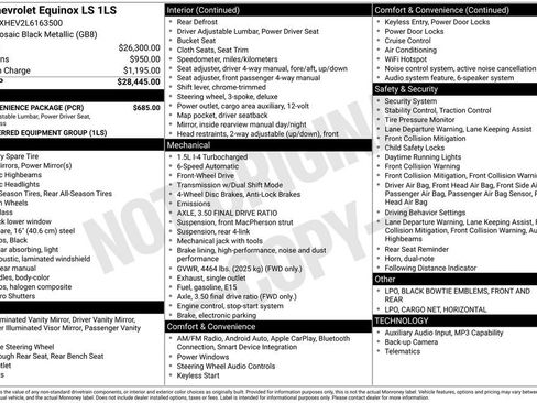 Used 2020 Chevrolet Equinox LS w/ LS Convenience Package FWD image 10