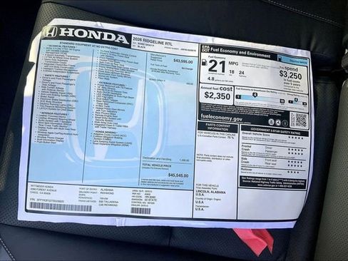 New 2026 Honda Ridgeline RTL image 14