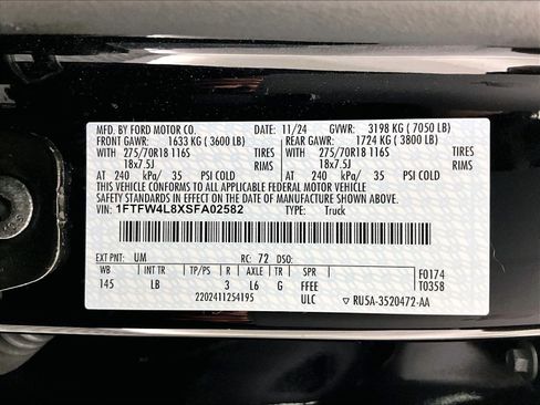 Used 2025 Ford F150 Tremor w/ Bed Utility Package AWD/4WD image 33