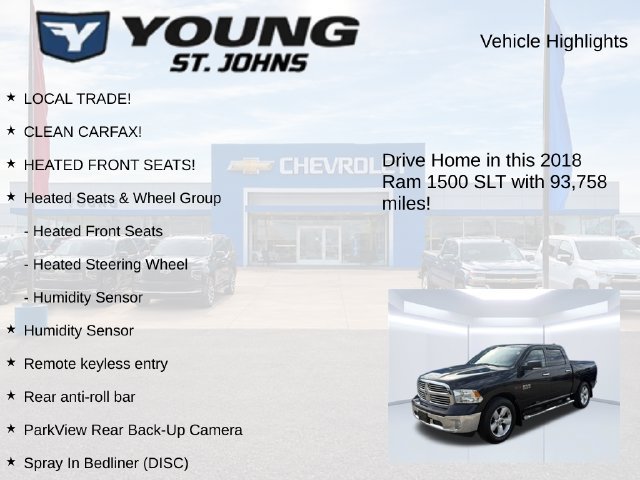 Used 2018 RAM 1500 Classic SLT w/ SLT Plus D←cor Group AWD/4WD image 5