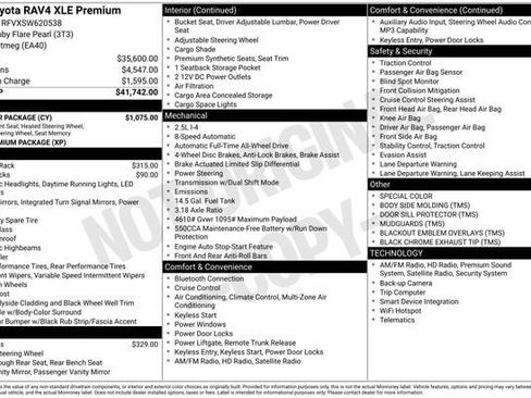 Used 2025 Toyota RAV4 XLE Premium w/ Weather Package AWD/4WD image 4