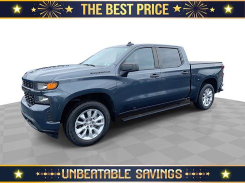 Certified 2021 Chevrolet Silverado 1500 Custom w/ LPO, Dark Essentials Package AWD/4WD image 1