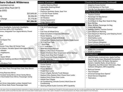 Used 2022 Subaru Outback Wilderness image 15