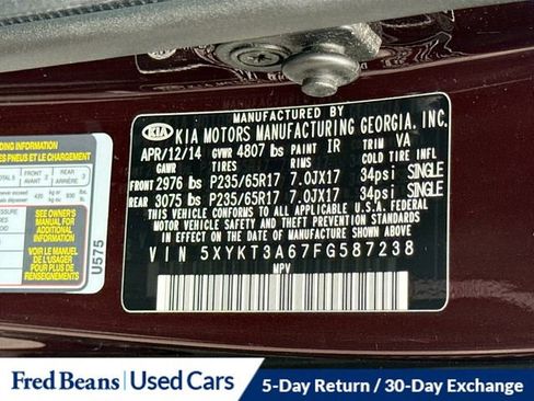 Used 2015 Kia Sorento LX image 30