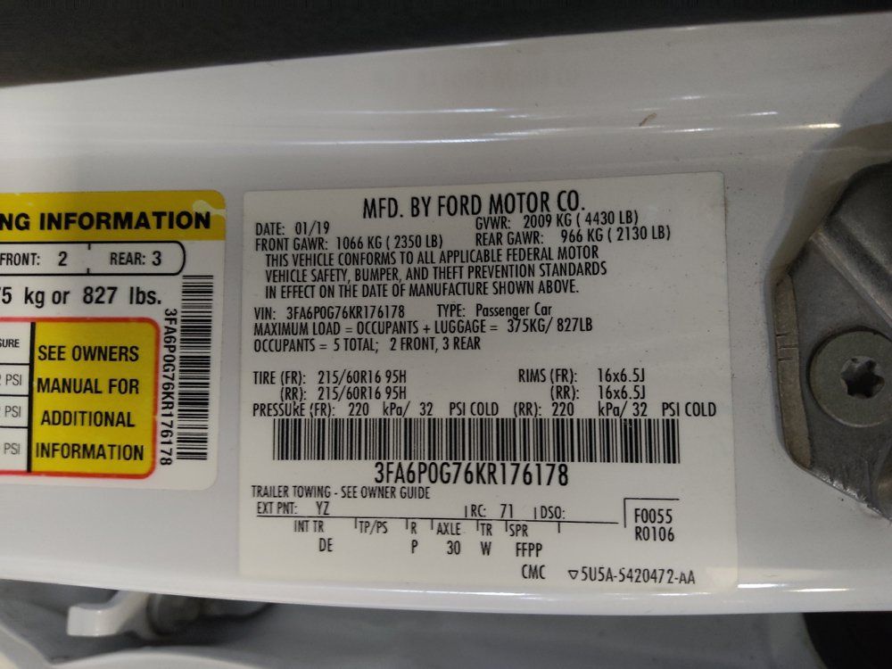 Used 2019 Ford Fusion S FWD image 33