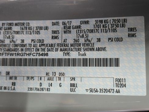 Used 2017 Ford F150 Raptor w/ Equipment Group 802A Luxury image 73