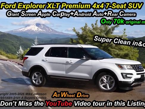 Used 2016 Ford Explorer XLT AWD/4WD image 1