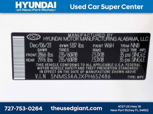 Used 2023 Hyundai Santa Fe SEL w/ Premium Package FWD image 41