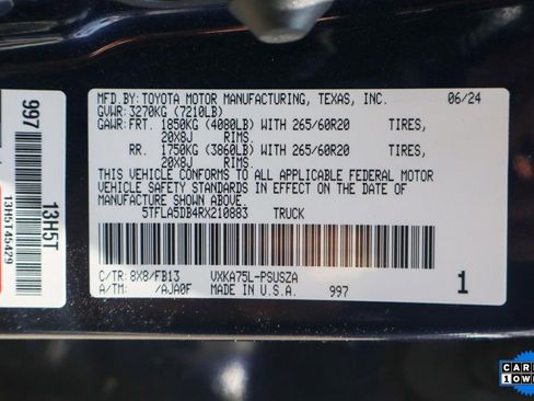 Used 2024 Toyota Tundra SR5 w/ TRD Sport Package AWD/4WD image 45
