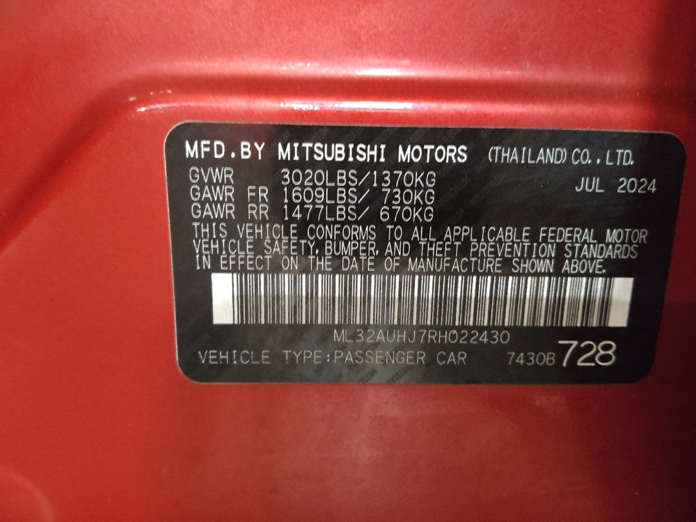 Used 2024 Mitsubishi Mirage ES FWD image 33