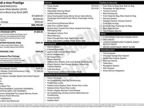 Used 2019 Audi e-tron Prestige w/ Prestige Package image 29