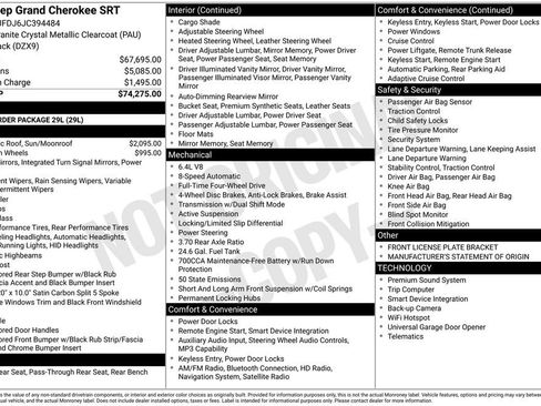 Used 2018 Jeep Grand Cherokee SRT image 37