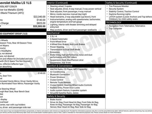 Used 2014 Chevrolet Malibu LS FWD image 3