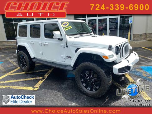 Used 2021 Jeep Wrangler Unlimited Sahara AWD/4WD image 1