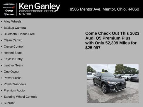 Used 2023 Audi Q5 2.0T Premium Plus w/ Premium Plus Package AWD/4WD image 5