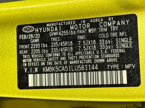 Used 2020 Hyundai Kona Ultimate AWD/4WD image 9