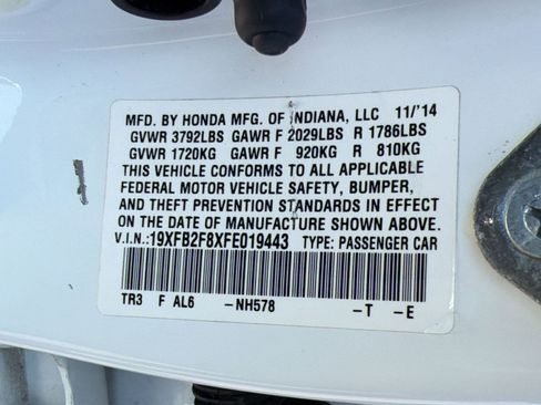 Used 2015 Honda Civic EX image 17