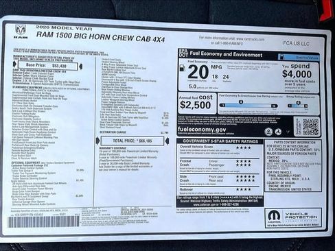 New 2026 RAM 1500 Big Horn AWD/4WD image 16