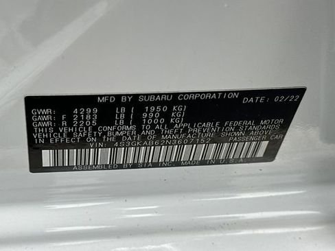 Used 2022 Subaru Impreza 2.0i image 21