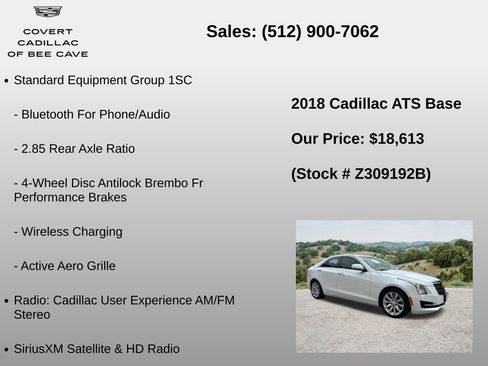 Used 2018 Cadillac ATS 2.0T Sedan RWD image 6
