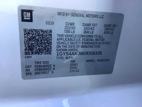 Used 2019 Cadillac Escalade 4WD w/ LPO, Radiant Package image 21