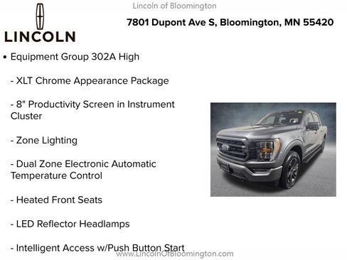 Used 2023 Ford F150 XLT w/ Equipment Group 302A High AWD/4WD image 8
