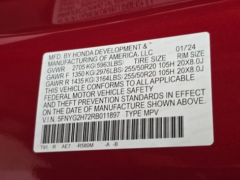 Used 2024 Honda Pilot Touring image 37
