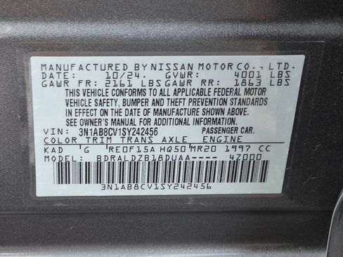 Used 2025 Nissan Sentra SV w/ All-Weather Package FWD image 27
