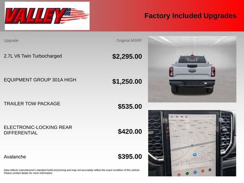 New 2026 Ford Ranger XLT w/ Equipment Group 301A High AWD/4WD image 4