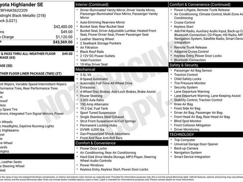 Used 2019 Toyota Highlander SE image 2