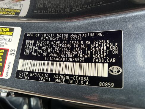 New 2026 Toyota Camry SE image 8