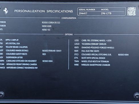 Certified 2023 Ferrari 296 GTB image 10