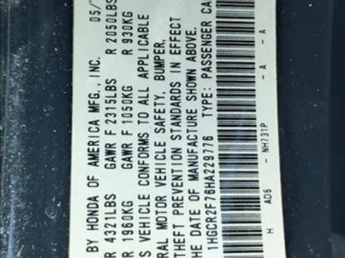 Used 2017 Honda Accord EX image 25