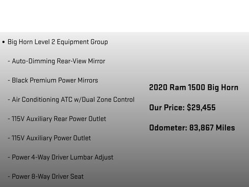 Used 2020 RAM 1500 Big Horn image 12