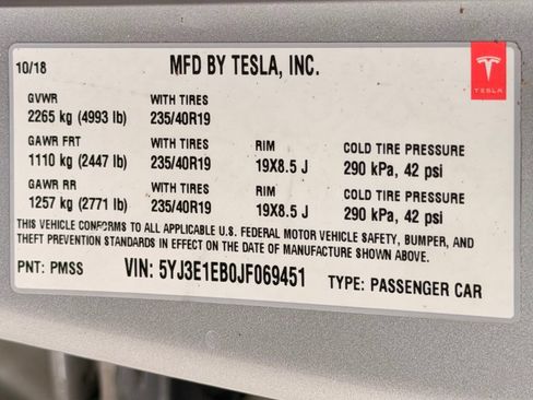 Used 2018 Tesla Model 3 Long Range AWD/4WD image 52