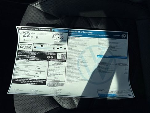 New 2026 Volkswagen Atlas SE image 33