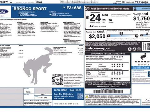 New 2026 Ford Bronco Sport Outer Banks AWD/4WD image 4