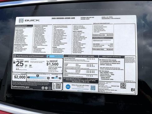 New 2026 Buick Envision Avenir AWD/4WD image 15