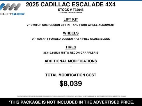 Used 2025 Cadillac Escalade Sport Platinum image 2