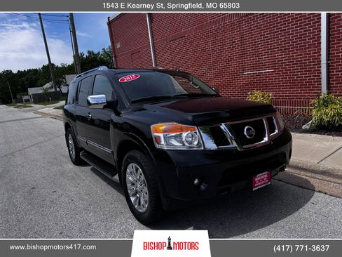 Used 2015 Nissan Armada Platinum w/ 2nd Row Captain Seat Package AWD/4WD image 8