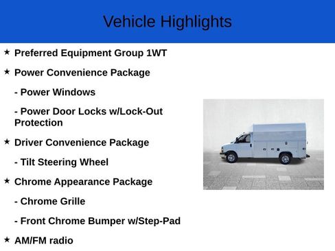 New 2025 Chevrolet Express 3500 w/ Power Convenience Package image 2