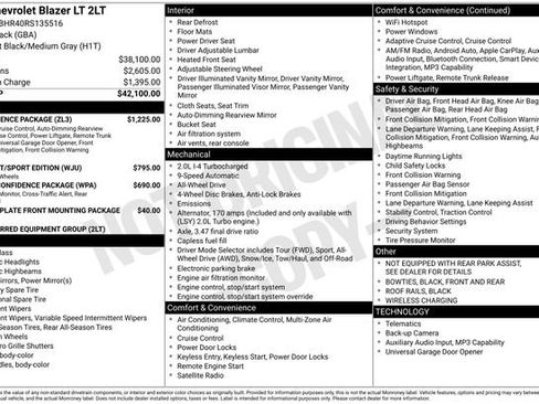 Certified 2024 Chevrolet Blazer LT w/ Convenience Package image 20