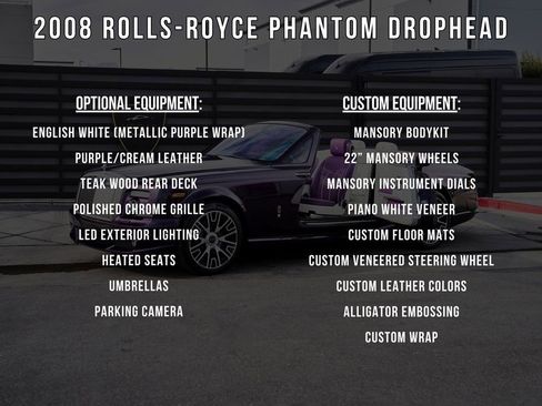 Used 2008 Rolls-Royce Phantom Drophead Coupe RWD image 5